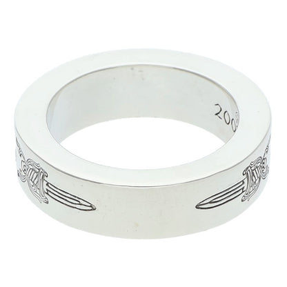 Chrome Hearts 6mm Spacer Dagger Silver Ring Size US 6