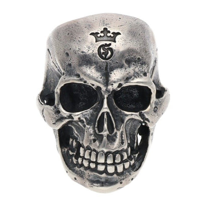 GABOR R-12 Large Skull w/ Jaw 2nd Gen Silver Size ONE SIZE