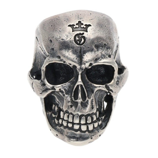 GABOR R-12 Large Skull w/ Jaw 2nd Gen Silver Size ONE SIZE