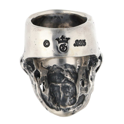 GABOR R-12 Large Skull w/ Jaw 2nd Gen Silver Size ONE SIZE