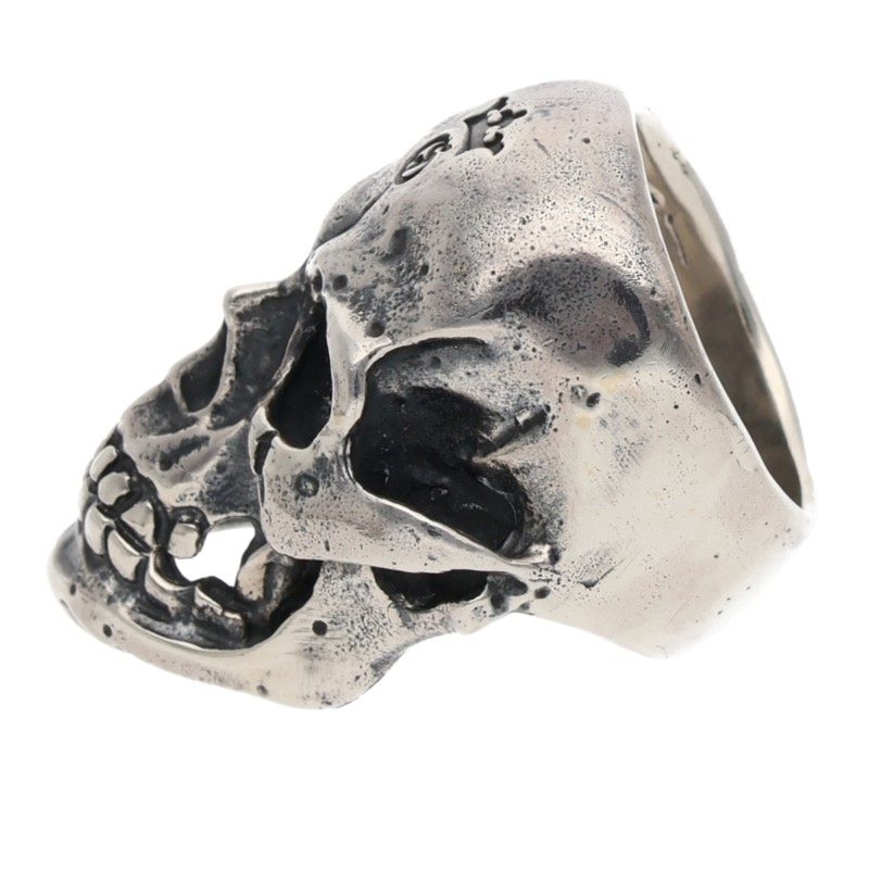 GABOR R-12 Large Skull w/ Jaw 2nd Gen Silver Size ONE SIZE