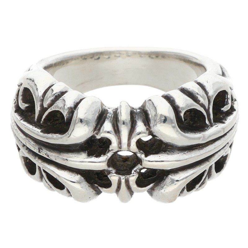 Chrome Hearts K&T Silver Ring Size US 7.5