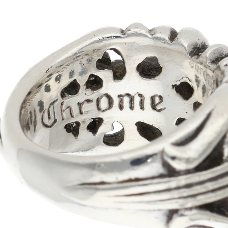Chrome Hearts K&T Silver Ring Size US 7.5