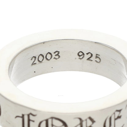 Chrome Hearts 6mm Spacer Forever Silver Ring Size JP 12
