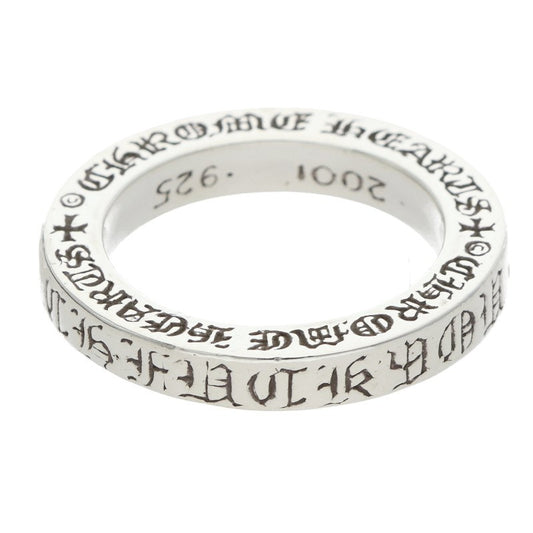 Chrome Hearts 3mm Spacer Fuck You Silver Ring Size ONE SIZE