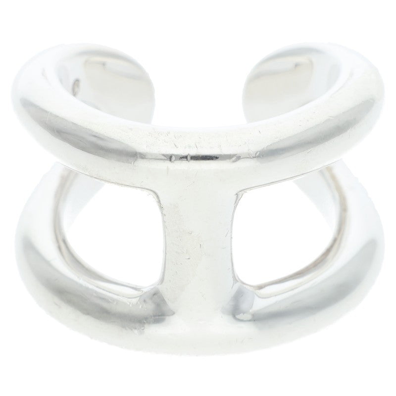 HERMES Osmose GM Silver Ring Size ONE SIZE