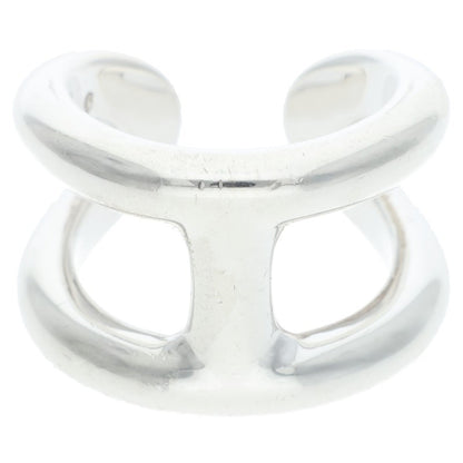 HERMES Osmose GM Silver Ring Size ONE SIZE
