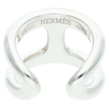 HERMES Osmose GM Silver Ring Size ONE SIZE