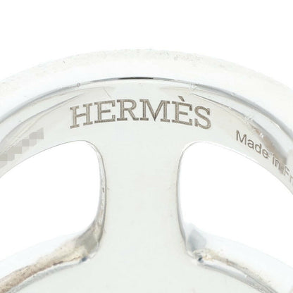 HERMES Osmose GM Silver Ring Size ONE SIZE