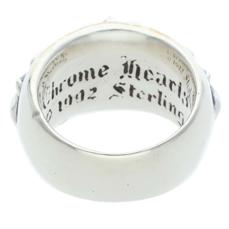 Chrome Hearts FLRL CRS Ruby Silver Ring Size ONE SIZE