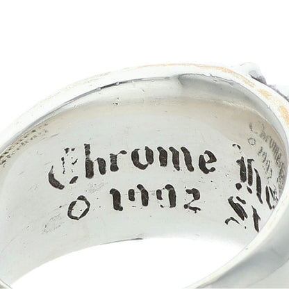 Chrome Hearts FLRL CRS Ruby Silver Ring Size ONE SIZE