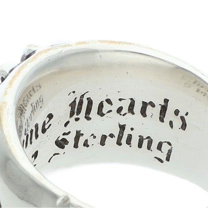 Chrome Hearts FLRL CRS Ruby Silver Ring Size ONE SIZE