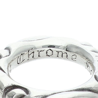 Chrome Hearts SCRL BAND Ring Silver Size 6.5 (Silver 7.87g)
