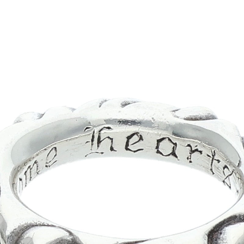 Chrome Hearts SCRL BAND Ring Silver Size 6.5 (Silver 7.87g)