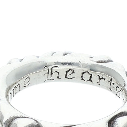 Chrome Hearts SCRL BAND Ring Silver Size 6.5 (Silver 7.87g)