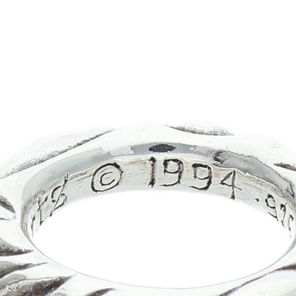 Chrome Hearts SCRL BAND Ring Silver Size 6.5 (Silver 7.87g)