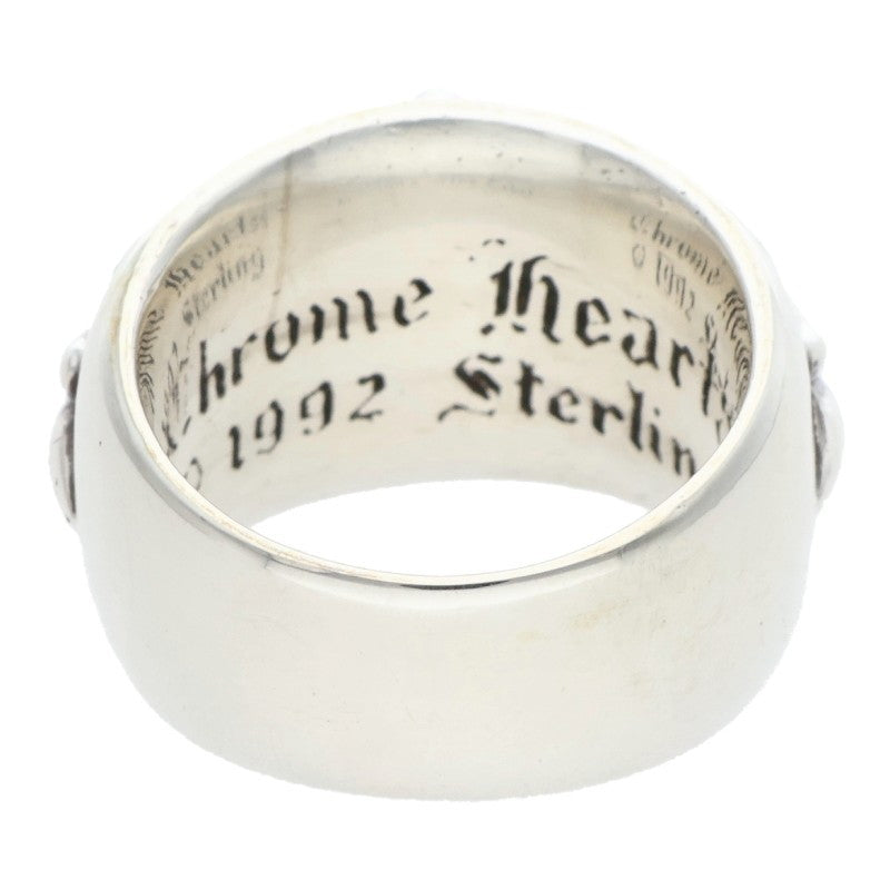 Chrome Hearts FLORAL CROSS Silver Ring Size US 6
