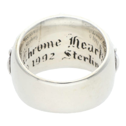 Chrome Hearts FLORAL CROSS Silver Ring Size US 6