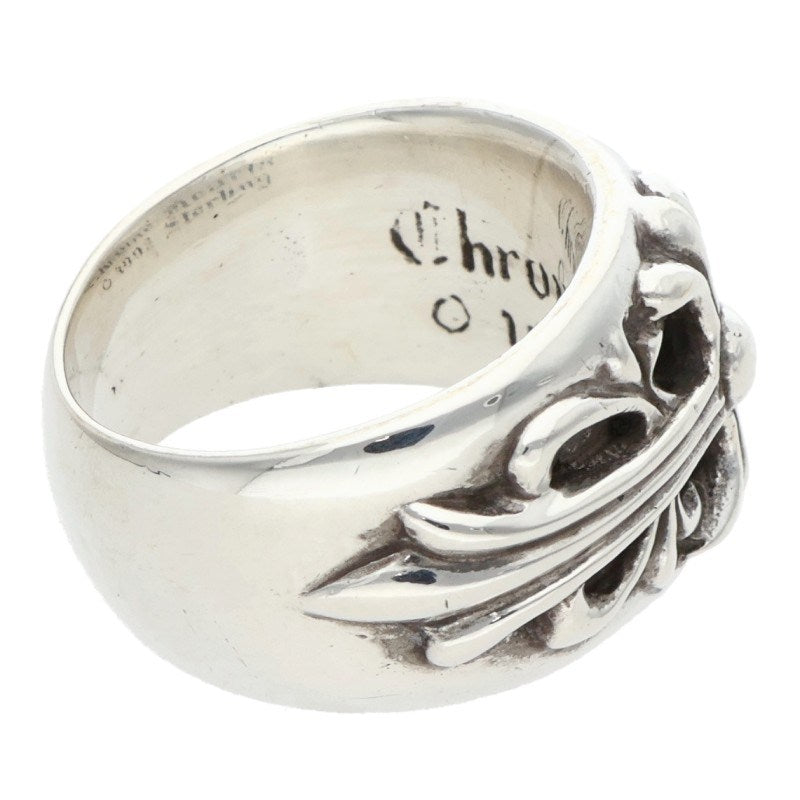 Chrome Hearts FLORAL CROSS Silver Ring Size US 6