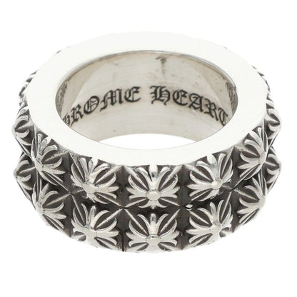Chrome Hearts PETE PUNK DOUBLE ROW Silver Ring Size ONE SIZE
