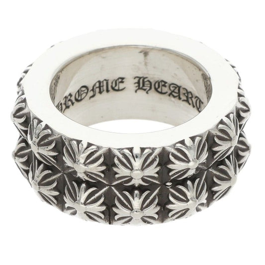 Chrome Hearts PETE PUNK DOUBLE ROW Silver Ring Size ONE SIZE