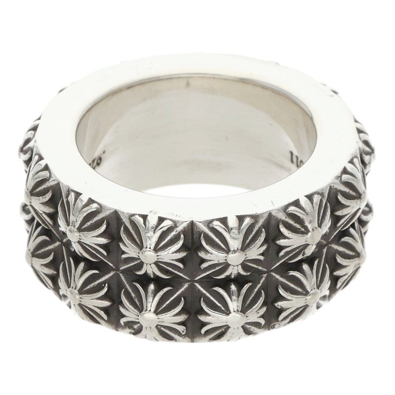 Chrome Hearts PETE PUNK DOUBLE ROW Silver Ring Size ONE SIZE