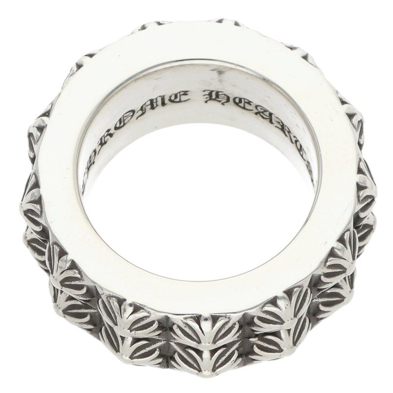Chrome Hearts PETE PUNK DOUBLE ROW Silver Ring Size ONE SIZE