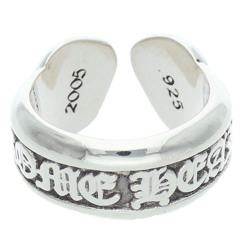 Chrome Hearts SM SCROLL LABEL Ring Silver (Silver 7.75g)