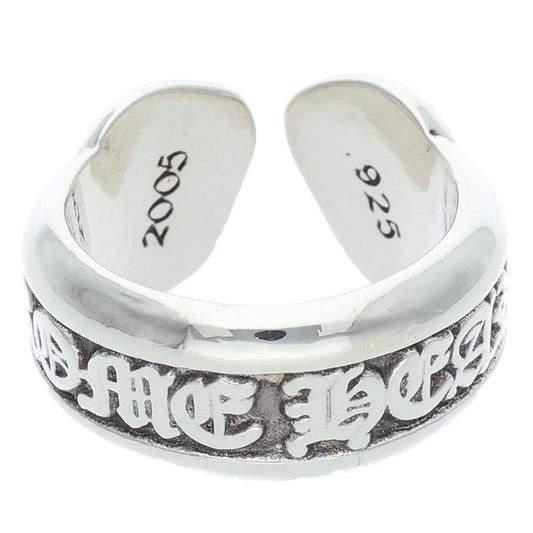 Chrome Hearts SM SCROLL LABEL Ring Silver (Silver 7.75g)