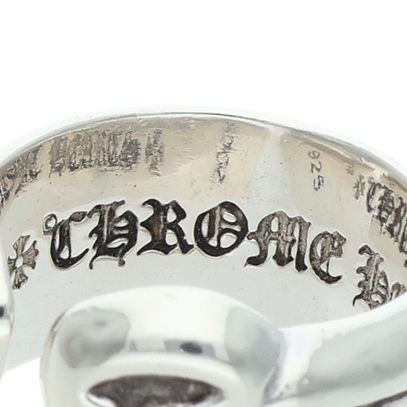 Chrome Hearts SM SCROLL LABEL Ring Silver (Silver 7.75g)