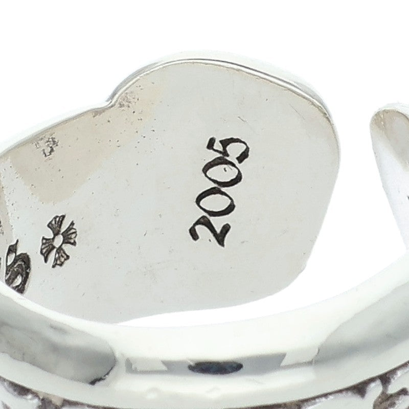 Chrome Hearts SM SCROLL LABEL Ring Silver (Silver 7.75g)
