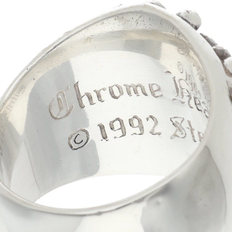 Chrome Hearts Keeper Sterling Silver Ring Size ONE SIZE