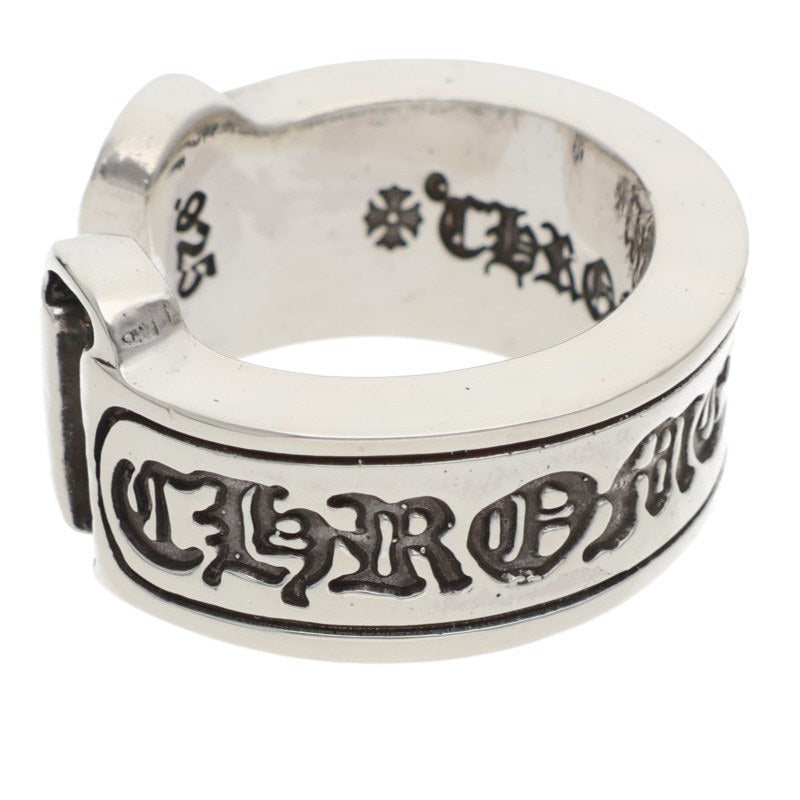 Chrome Hearts LG SCROLL LABEL Ring Silver (Silver 12g)