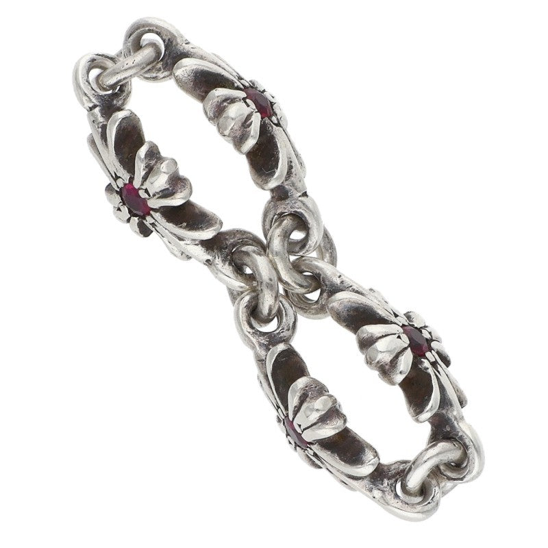 Chrome Hearts RING TNY E CH PLS RUBY Silver Size ONE SIZE