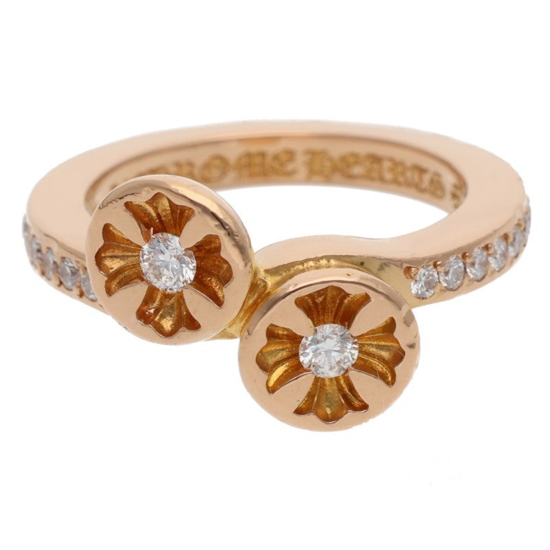 Chrome Hearts 22K DBL NGTV CH PLUS DMND Gold Size ONE SIZE