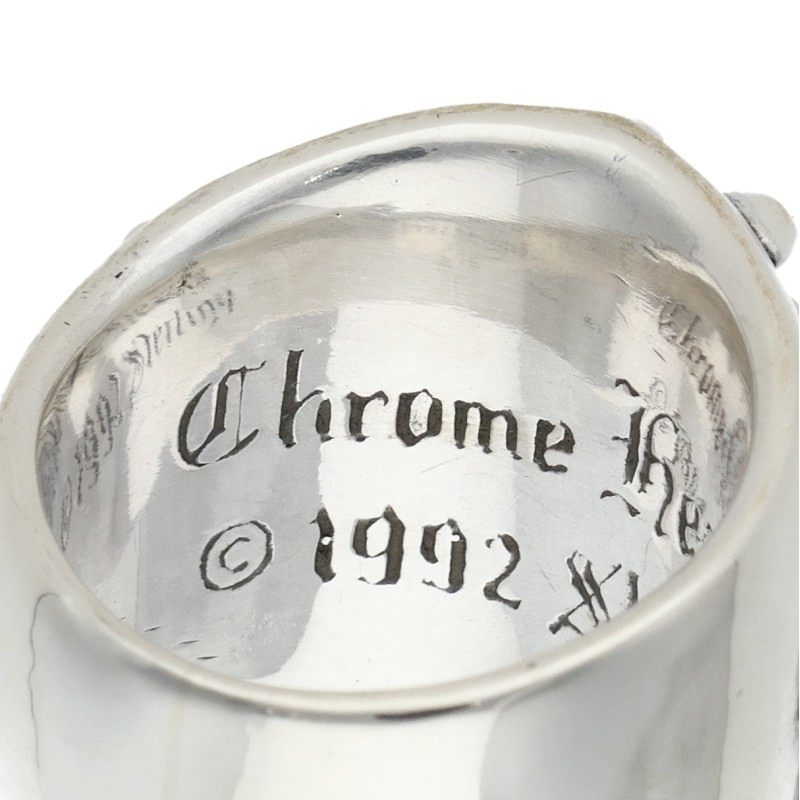 Chrome Hearts KEEPER Sterling Silver Ring Size US 6.5