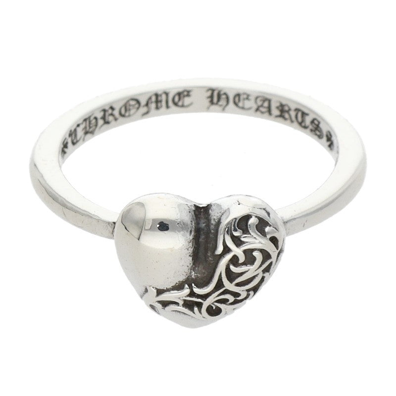 Chrome Hearts BUBBLGM HEART 925 Silver Ring Size ONE SIZE