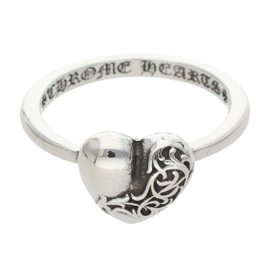 Chrome Hearts BUBBLGM HEART 925 Silver Ring Size ONE SIZE