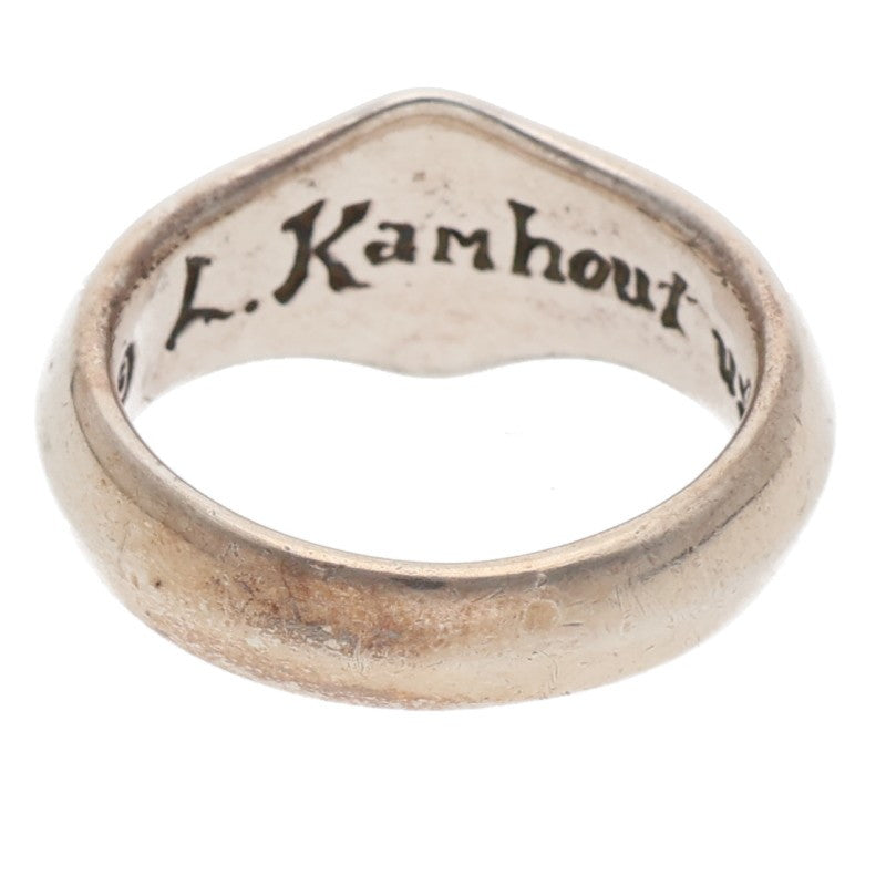 LEONARD KAMHOUT Silk S Small Silver Ring Size ONE SIZE