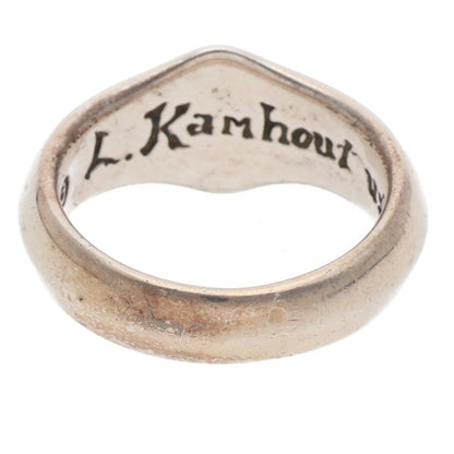 LEONARD KAMHOUT Silk S Small Silver Ring Size ONE SIZE