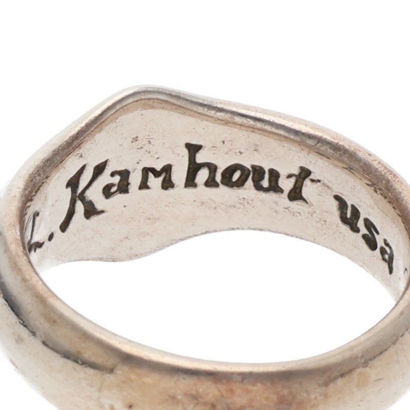 LEONARD KAMHOUT Silk S Small Silver Ring Size ONE SIZE