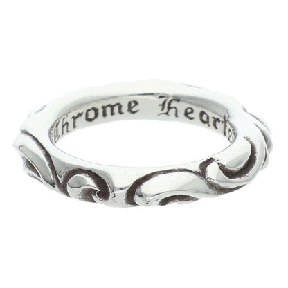 Chrome Hearts SCRL BAND 925 Silver Ring Size US 7