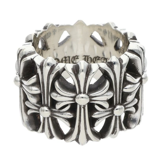 Chrome Hearts Cemetery Cross 925 Silver Ring Size ONE SIZE