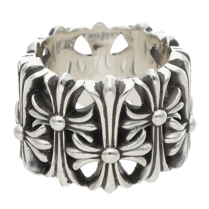 Chrome Hearts Cemetery Cross 925 Silver Ring Size ONE SIZE