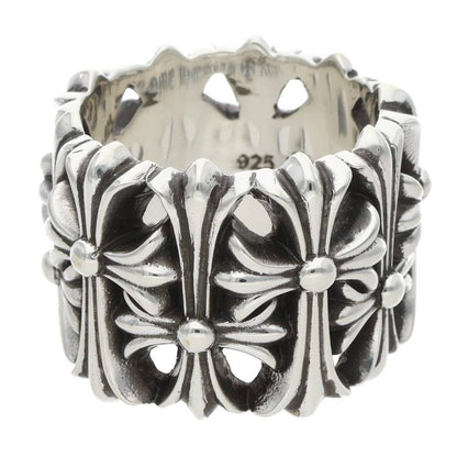 Chrome Hearts Cemetery Cross 925 Silver Ring Size ONE SIZE