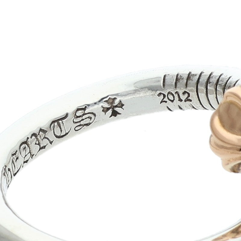 Chrome Hearts NAIL CRSBALL W GLD Ring 925/22K Size US 6.5