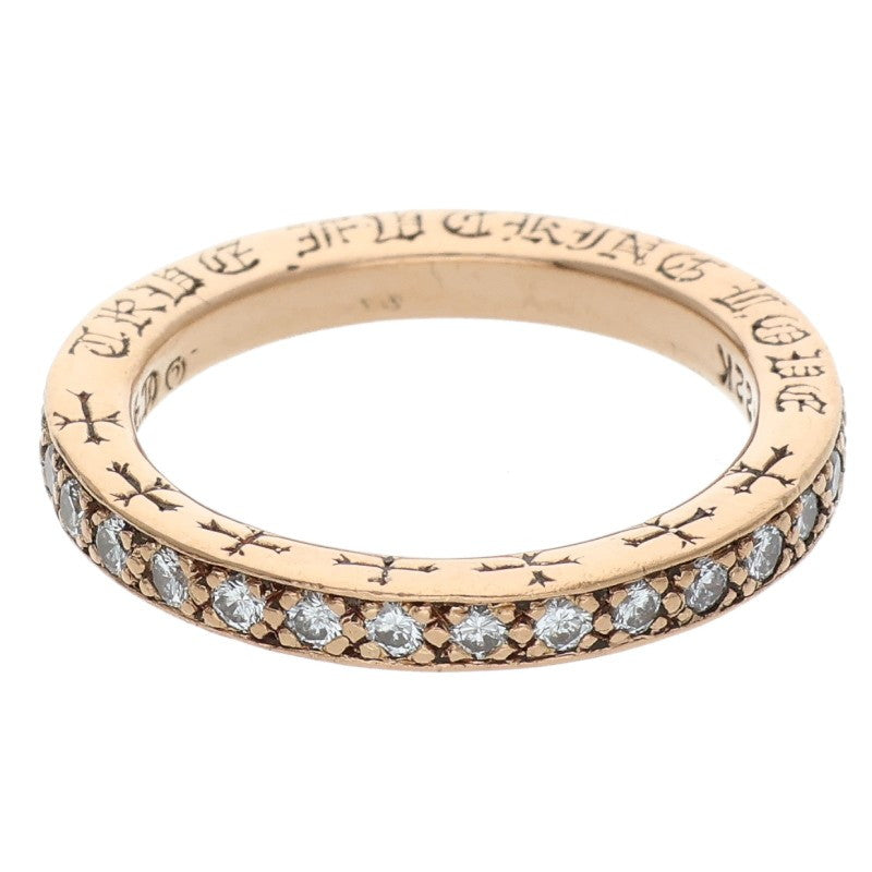 Chrome Hearts 22K TFL Pave Diamond Gold Ring Size ONE SIZE