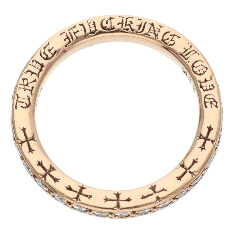 Chrome Hearts 22K TFL Pave Diamond Gold Ring Size ONE SIZE