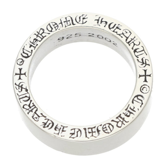 Chrome Hearts 6mm Spacer Plain 925 Silver Ring Size ONE SIZE