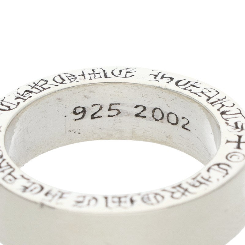 Chrome Hearts 6mm Spacer Plain 925 Silver Ring Size ONE SIZE